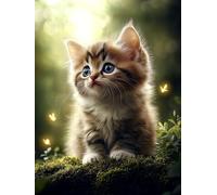 Diamond Art Cat Diamond Painting Kits for Adults Animal, 5D Dimond Painting Full Kits for Adults, Full Drill Crystal Art and Crafts for Adulte, Home Wall Room Decor, Gift for Women 60x80cm, Model 820
