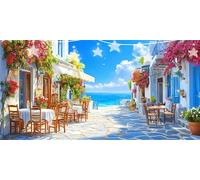 Diamond Art Chair Diamond Painting Sea Dimond Art for Adults Beginner, 5D DIY Round Drill Hobbies for Adults Women, Embroidery Cross Stitch Gem Arts Crafts Kits for Home Wall Decor 80x160cm G6-953