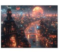 Diamond Art City Diamond Painting Architecture Dimond Art for Adults Beginner, 5D Full Drill Crystal Gem Arts and Crafts for Adults UK, DIY Mosaic Kits for Room Decor, Gifts for Women 40x50cm Y9-561