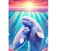 DIAMOND ART CLUB Beluga Embrace Diamond Art Kits for Adults