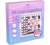 DIAMOND ART CLUB Diamond Painting Storage Organizer - 54 Premium Containers For Diamond Or Bead Storage - Portable, Stackable & Multi-Size Craft Organizers, Essential Diamond Painting Accessories