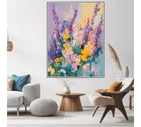Diamond Art Color Diamond Painting Flowers, 5D DIY Crystal Art Kits for Adults, Embroidery Cross Stitch Canvas Pictures Painting by Numbers Kit for Kids, Home Decor, Gifts for Women 50x60cm W6-275