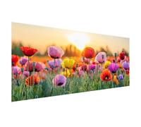 Diamond Art Color Large 5D Diamond Painting Kit Flower, Crystal Art Kits Adults DIY Square Full Drill Gem Painting, Rhinestone Embroidery Cross Stitch Pictures for Room Decor Gifts 150x60 cm Z0-865