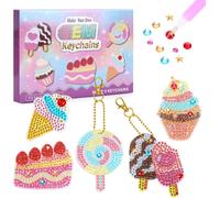 Diamond Art Craft Kits for 6-10 Year Old Girls, Mosaic Painting, Birthday Gifts