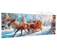 Diamond Art Deer Diamond Painting Kits for Adults, Kids, Beginners, Craft Gifts for Women, DIY Rhinestone Gem Art Accessories, Crystal Cross Stitch Crafts, Large Paintings for Christmas 35x70Inch T572