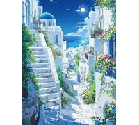 Diamond Art, Diamont Painting Castle, Diamond Art Kits Adults & Kids, Embroidery Cross Stitch Canvas Crafts, Leisure Time Hobbies for Adults Women, Home Wall Decoration 20x28in (Potted Plant) A-10