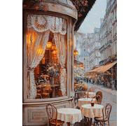 Diamond Art, Diamont Painting City, Diamond Art Kits Adults & Kids, Round Drill Embroidery Cross Stitch Canvas Crafts, Leisure Time Hobbies for Adults Women, Home Wall Decoration 24x32in (Street) 12