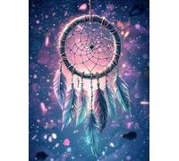 Diamond Art, Diamont Painting Dreamcatcher, Diamond Art Kits Adults & Kids, Embroidery Cross Stitch Canvas Crafts, Leisure Time Hobbies for Adults Women, Home Wall Decoration 12x18in (Colorful) A-6