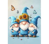 Diamond Art, Diamont Painting Dwarf, Diamond Art Kits Adults & Kids, Round Drill Embroidery Cross Stitch Canvas Crafts, Leisure Time Hobbies for Adults Women, Home Wall Decor 14x22in (Butterfly) A-2