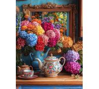 Diamond Art, Diamont Painting Kitchenware, Diamond Art Kits Adults & Kids, Embroidery Cross Stitch Canvas Crafts, Leisure Time Hobbies for Adults Women, Home Wall Decoration 20x28in (Flower) A-14