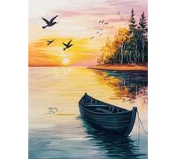 Diamond Art, Diamont Painting Ship, Diamond Art Kits Adults & Kids, Round Drill Embroidery Cross Stitch Canvas Crafts, Leisure Time Hobbies for Adults Women, Home Wall Decoration 12x18in (Bird) A-18