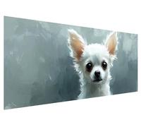 Diamond Art Dog, 150x60cm Large Diamond Painting Kit, 5D DIY Animal Dimond Painting Kits for Adults, Rhinestones Dimond Art Supplies for Adults, Crystal Arts Kits for Room Christmas Decor Gifts G-15