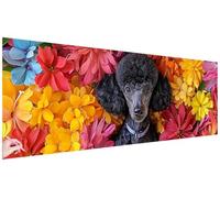 Diamond Art Dog 300x100cm Large Diamond Painting Flower 5D Crystal Art Kits Crafts for Adults Beginners DIY Full Drill Dimond Painting Picture Gem Embroidery Kit Autumn Rome Decor Gifts for Women S-81