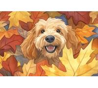 Diamond Art Dog Diamond Painting Kits for Adults, 5D Plant Crystal Art Crafts for Adults Gem Paintings, DIY Full Drill Cross Stitch Pictures Embroidery Kit for Home Wall Decor Gifts 30x45cm X-255