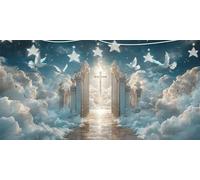 Diamond Art Dove of Peace Diamond Painting Door Dimond Art for Adults Beginner, DIY 5D Round Drill Crafts for Adults Women, Embroidery Cross Stitch Gem Arts Crafts for Home Wall Decor 45x90cm G6-641