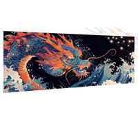 Diamond Art Dragon Diamond Painting Kits for Adults, Kids, Beginners, Craft Gifts for Women, DIY Rhinestone Gem Art Accessories, Crystal Cross Stitch Crafts, Large Paintings for Fantasy 39x78Inch T558