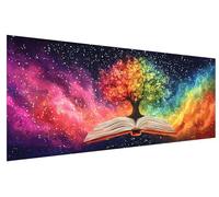 Diamond Art Dream 5D Diamond Painting Kits for Adults, DIY Full Drill Crystal Rhinestone Cross Stitch Embroidery Crafts, Tree of Life Dimond Gem Art Crafts for Beginner Wall Room Decor (130x50cm) F-88