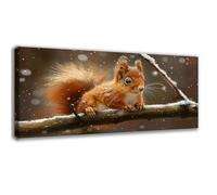 Diamond Art Dream, 5D Diamond Painting Squirrel Paint by Numbers for Adults, DIY Full Round Drill Crystal Cross Stitch Kits for Adults Beginners, Arts and Crafts for Room Decor 24x48 inch 0C-861
