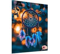 Diamond Art Dream Catcher 5D Diamond Painting Kits for Adults Kids Dream DIY Full Drill Crystal Art Kits, Gem Arts and Crafts for Adults Beginner Dimond Crystal Painting Gifts for Women 60x80cm A-59