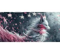 Diamond Art Dream Diamond Painting Foxs Dimond Art for Adults Beginner, 5D DIY Round Drill Hobbies for Adults Women, Embroidery Cross Stitch Gem Arts Crafts Kits for Home Wall Decor 90x180cm G6-925