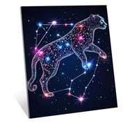 Diamond Art Dream Diamond Painting Kit, 5D Leopard Dimond Art Kits, DIY Full Drill 150x100 cm Gem Arts and Crafts for Adults, Craft Supplies for Kids Embroidery Kit, Home Decor Gifts 59x40inch H-8350