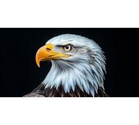 Diamond Art Eagle， Animal Diamond Painting Kit Adults， DIY Full Drill Crystal Art Mosaic Craft Set， 5D Gem Cross Embroidery Art Accessory Adult Beginners， Home Wall Decoration 40x20cm T-z945