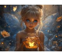 Diamond Art Elf Diamond Painting Kits for Adults, 5D DIY Girl Full Drill Cross Stitch Sequin Gem Art Paintings, Painting by Numbers Arts and Crafts Pictures for Home Wall Decor 36x54 inch W-10548