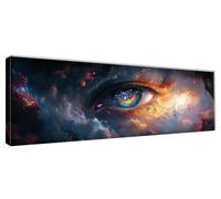 Diamond Art Eye Diamond Painting Abstract Dimond Art Kits Adults, DIY Full Square Drill Crystal Rhinestone Gem Arts Crafts for Beginners, Embroidery Cross Stitch Kits, Home Decoration 90x30cm 0R-514