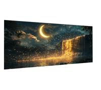 Diamond Art Fall Diamond Painting Dream Dimond Art for Adults Beginners, 5D Embroidery Cross Stitch Canvas Painting for Kid, Mosaic Making Arts for Home Wall Decor, Gifts for Women 50x100cm FD-7944