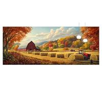 Diamond Art Farm Large Diamond Painting 40x80cm Gem Crystal Art Kits for Adults Tractor Paint by Numbers for Kids DIY 5D Rhinestone Embroidery Cross Stitch Mosaic Crafts Picture for Decor Gifts z911f