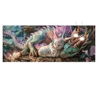 Diamond Art Fear Diamond Painting Kits for Adults Dragon 5D DIY Full Drill Gem Art Crystal Picture Kits for Beginners Rhinestone Embroidery Cross Stitch Painting for Kids,Decor Gifts 100x300cm z903f