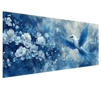 Diamond Art Flower, 130x50cm Large Diamond Painting Kit, 5D DIY Bird Dimond Painting Kits for Adults, Rhinestones Dimond Art Supplies for Adults, Crystal Arts Kits for Room Christmas Decor Gifts F-46