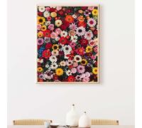 Diamond Art Flower Diamond Art Kits Adults Red Diamont Painting Full Drill Crystal Kits for Adults Beginners Cross Embroidery Crafts Pictures, for Home Wall Decor, Gifts 20×26in/50×65cm PJY9 7-J