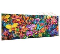 Diamond Art Flower Diamond Painting Kits for Adults, Kids, Beginners, Craft Gifts for Women, DIY Rhinestone Gem Art Accessories Crystal Cross Stitch Crafts Large Paintings for Butterfly 23x51Inch T350