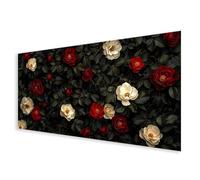 Diamond Art Flower Large Diamond Painting Kits for Adults, 5D Full Square Drill Rose Crystal Art Kits with Complete Tools, DIY Rhinestone Cross Stitch Crafts Picture for Home Decor 100x200cm B0-653