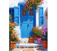 Diamond Art Flowers Diamond Painting Color 30 x 40 cm Large Crystal Art Kits, 5D DIY Full Drill Rhinestone Embroidery Craft Kits for Adults UK, Mosaic Canvas Painting Pictures for Home Decor N6-1205