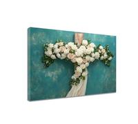 Diamond Art Flowers Diamond Painting Cross 30 x 40 cm Large Crystal Art Kits, 5D DIY Full Drill Rhinestone Embroidery Craft Kits for Adults UK, Mosaic Canvas Painting Pictures for Home Decor N6-406