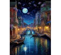 Diamond Art Flowers Diamond Painting Italy Crystal Art Kits for Adults, DIY 5D Full Drill Cross Stitch Arts Crafts Pictures, Embroidery Kit for Kids, Home Wall Decor, Gifts for Women 50x70cm G-1233