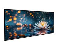 Diamond Art Flowers Diamont Painting Kits Adults Water Lily Diamonds Painting Full Drill Crystal Kits for Adults Beginners, Cross Stitch Embroidery Crafts Pictures, for Gifts 40x80 inch PJY9 6-N