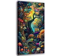 Diamond Art Forest, 5D Diamond Painting Mushrooms (6) Paint by Numbers for Adults, DIY Full Round Drill Crystal Cross Stitch Kits for Adults Beginners, Arts and Crafts for Room Decor 10x20 inch 0C-405