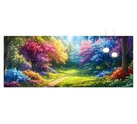 Diamond Art Forest Large Diamond Painting 100x300cm Gem Crystal Art Kits for Adults Color Paint by Numbers for Kids DIY 5D Rhinestone Embroidery Cross Stitch Mosaic Crafts Picture for Home Decor z923f