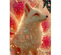 Diamond Art Fox, DIY Diamond Painting Animal, Square Dimond Crystal Art Kits for Adults, Beginner 5D Full Drill Paintings Kits, Crafts for Adults for Room Decor Gifts for Women 32x44inch - FZ250941Y