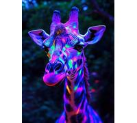 Diamond Art Giraffe 5D Diamond Painting Kits Fantasy Pattern Design, 5D Crystal Art Kits for Adults, Dimond Painting Full Complet Kits, Mosaic Gem Crafts for Adulte, Home Decor Gift 70x90cm, Model 831