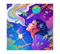 Diamond Art Goddess 2026 New Diamond Painting Abstract 80x80cm,Crystal Art DIY Square Drill Mosaic Kits for Adults,Arts and Crafts for Adults Christmas Halloween New Year Gifts Home Decoration O-800z