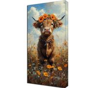 Diamond Art High And Low Cattle Diamond Painting Animal Crystal Art Kits for Adults Full Drill Rhinestone Cross Stitch Pictures,DIY Crystal Rhinestone Craft Mosaic Kits for Home Decor 100x40cm Y6-1117