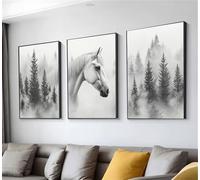 Diamond Art Horse Forest Diamond Painting Kit 3 Pack, Large Cross Stitch Kits for Adults, DIY Embroidery Gem Crystal Art Painting by Numbers, for Home Decoration, Gifts for Women 16x24in t9n-159