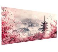 Diamond Art Japan, 150x60cm Large Diamond Painting Kit, 5D DIY Landscape Dimond Painting Kits for Adults, Rhinestones Dimond Art Supplies for Adults, Crystal Arts Kits for Room Christmas Decor H-58