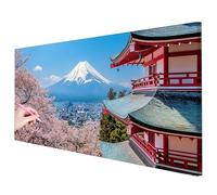 Diamond Art Japan 200x80cm Large Landscape Diamond Painting Kit, 5D Crystal Art Kits Adult Crafts, DIY Full Drill Dimond Painting Pictures Gem Rhinestone Embroidery Autumn Decor Gifts for Women M-06