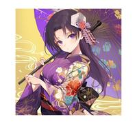 Diamond Art Japan 2026 New Diamond Painting Woman 75x75cm,Crystal Art 5D DIY Square Drill Mosaic Kits for Adults,Arts and Crafts for Adults Christmas Halloween New Year Gifts Home Decoration O-642z