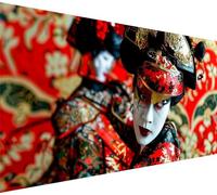 Diamond Art Japan, Geisha Diamond Painting for Adults Beginner, Round Full Drill Painting by Numbers for Adults, 5D Dimond Art Pictures Embroidery, Home Decor, Gifts for Women, 23.6x47.2inch,Model711